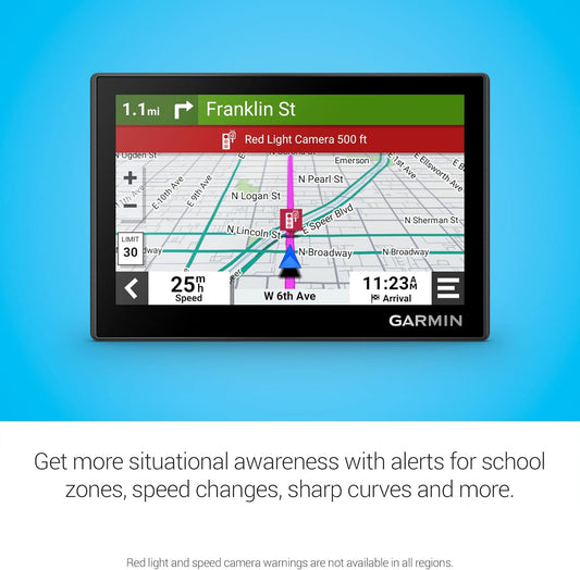 GPS: 5" Touchscreen, Driver Alerts & North America Maps