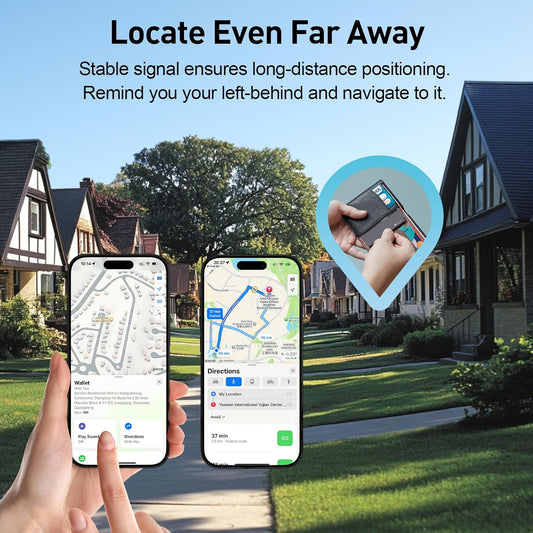 Apple MFi Certified Bluetooth Tracker: 5-10yr Battery, Find My Compatible
